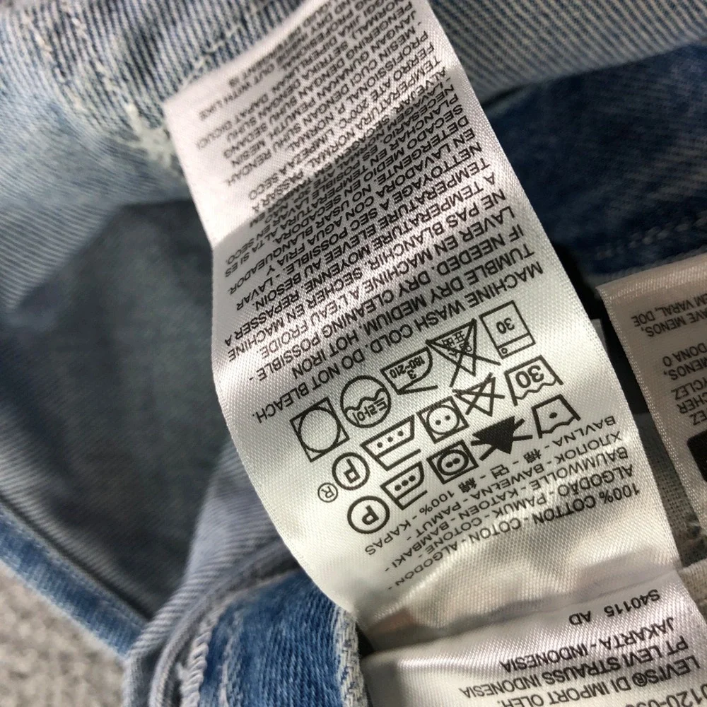Levis Overalls Mens Medium Blue Denim Heritage Workwear Stone Washed Bib Jeans